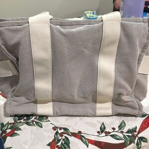 Elegant Black and Cream Tote Bag